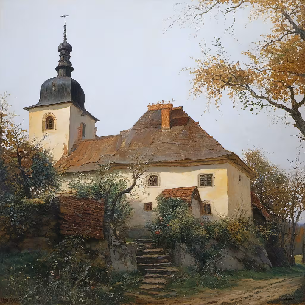 Historická podoba – kostel svatého Jiří (Hněvčeves)