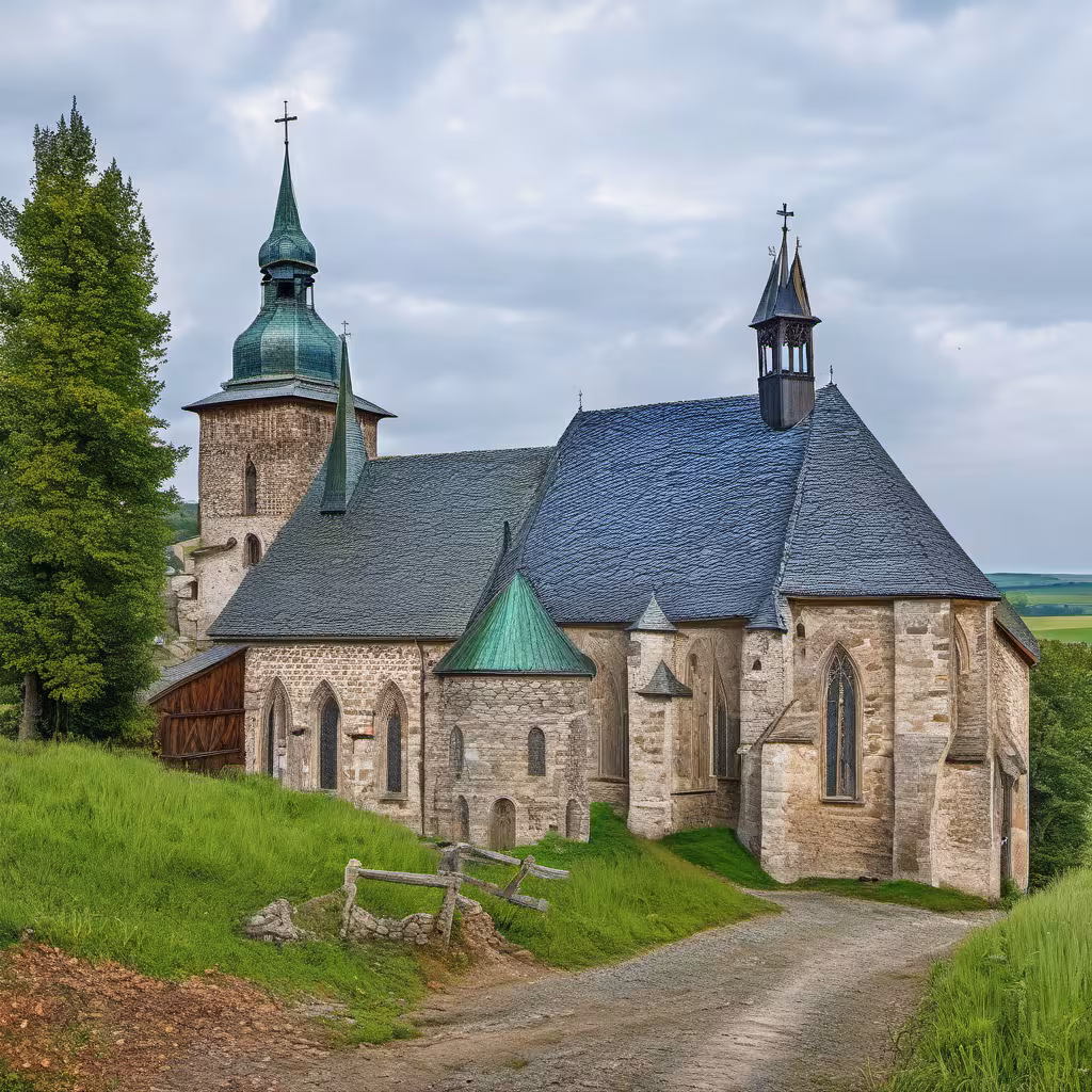Historická podoba – kostel svatého Jiří (Horní Slavkov)