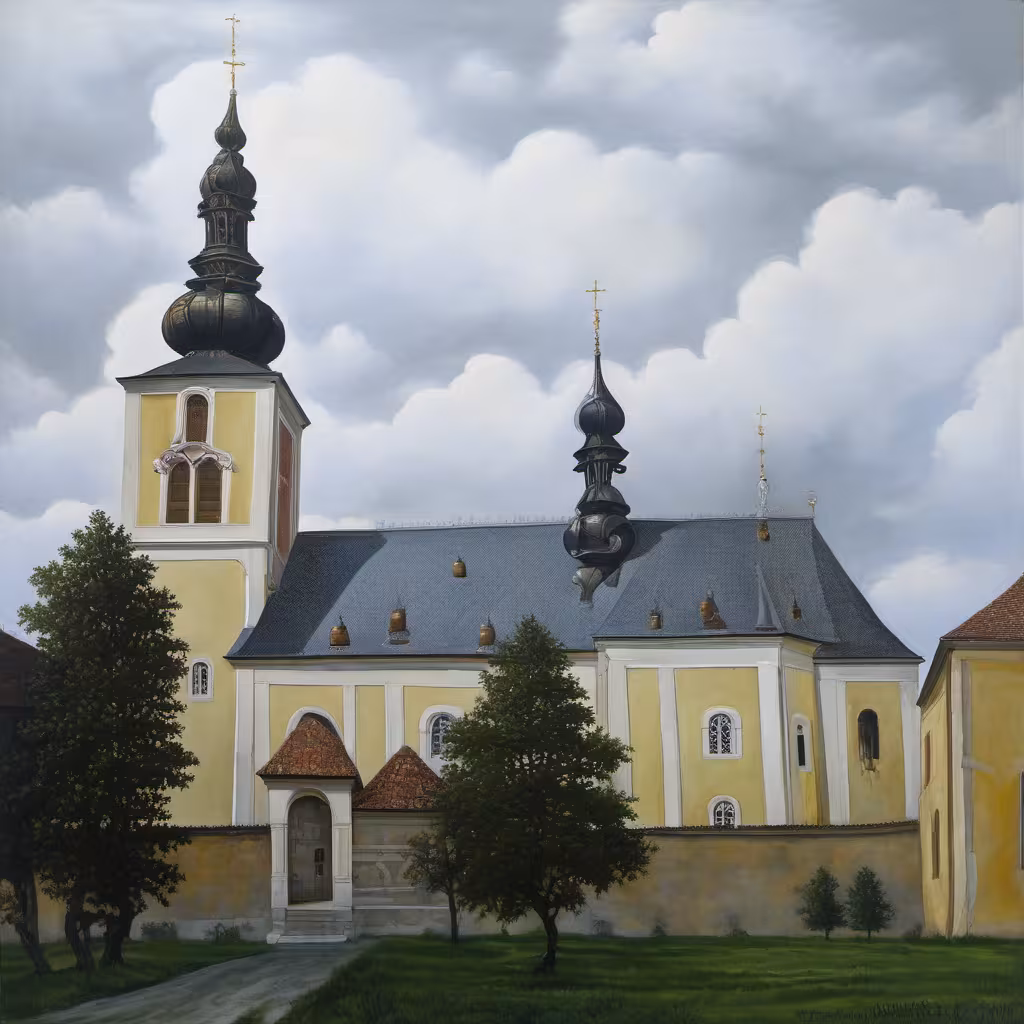 Historická podoba – Kostel svatého Jiří (Moravičany)