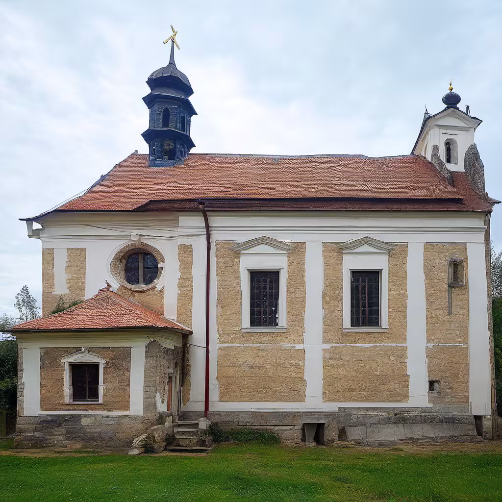 Historická podoba – Kostel svatého Matouše v Pnětlukách