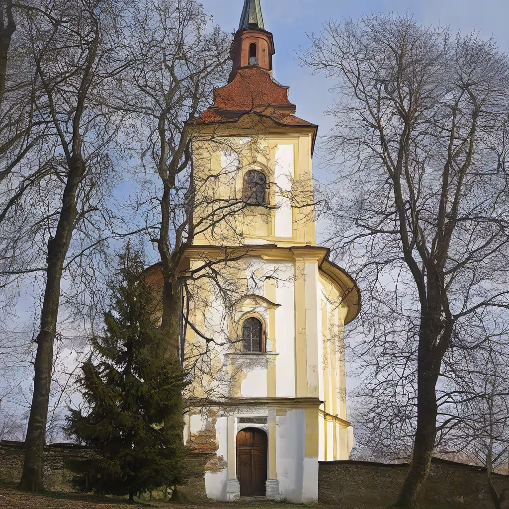 Historická podoba – Kostel svatého Václava (Boseň)