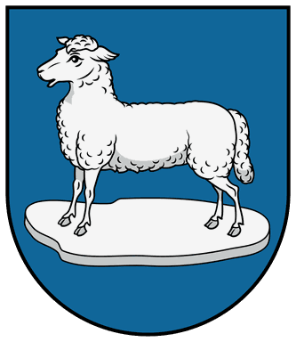 Znak obce Modrá