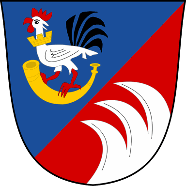 Znak obce Vlkov nad Lesy